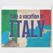 Italiaanse vintage-reisposter cadeaupapier (Vlak)