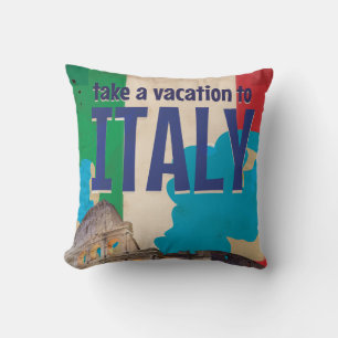 Italiaanse vintage-reisposter kussen