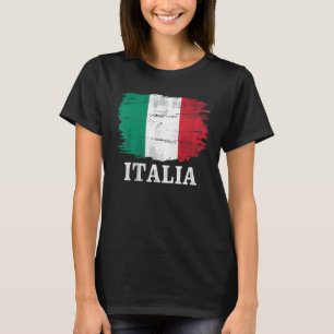 Italiaanse vintage vlag voor Italië Italiaans Ital T-shirt