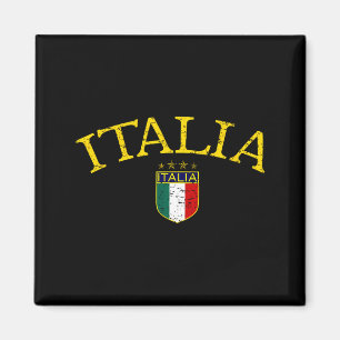 Italiaanse vintage voetbal T-shirt Magneet
