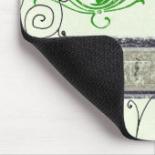 Italiaanse Vintage voor wijnflessen Mousepad Muismat (Hoek)