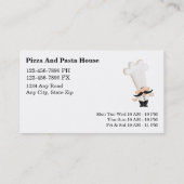 Italiaanse Visitekaartjes voor restaurants (Achterkant)