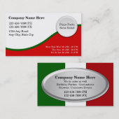 Italiaanse Visitekaartjes voor restaurants (Voorkant / Achterkant)