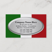 Italiaanse Visitekaartjes voor restaurants (Achterkant)