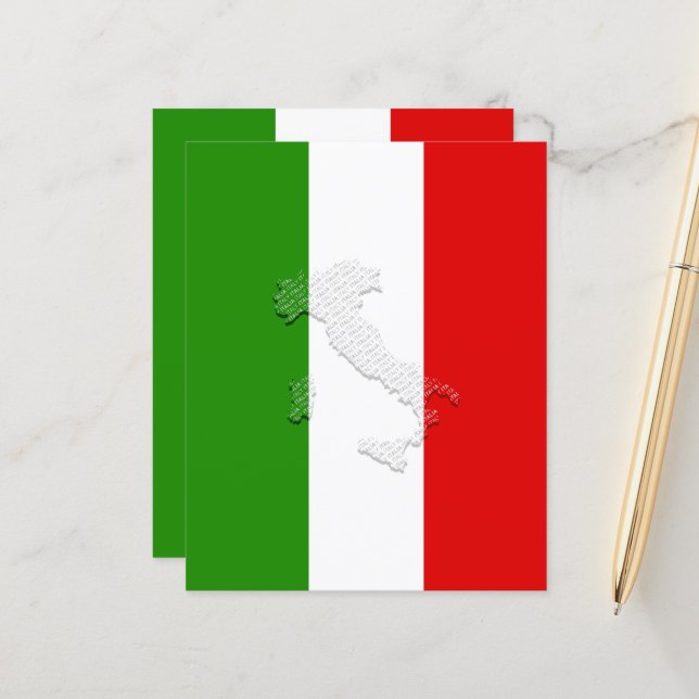Italiaanse vlag (Voorkant / Achterkant in situ)