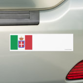 Italiaanse vlag (1861-1946) bumpersticker (Op auto)