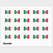 Italiaanse vlag (1861-1946) ronde sticker (Vel)