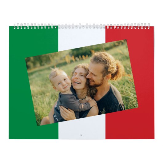 Italiaanse vlag 2026 Calendario Personalizzato Cus Kalender (Hoes)