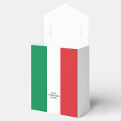 Italiaanse Vlag Aangepaste Tekstuele Elementen Bedankdoosjes (Geopend)