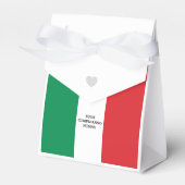 Italiaanse Vlag Aangepaste Tekstuele Elementen Bedankdoosjes (Voorkant Zijde)