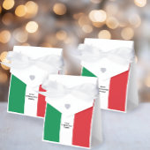 Italiaanse Vlag Aangepaste Tekstuele Elementen Bedankdoosjes