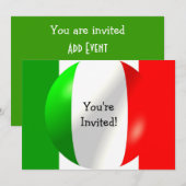 Italiaanse vlag Alle voorvallen Kaart (Voorkant / Achterkant)