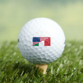 Italiaanse vlag Amerikaanse pride Golfballen (Insitu Shirt)