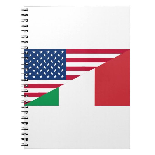 Italiaanse vlag Amerikaanse pride Notitieboek (Voorkant)
