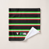 Italiaanse vlag bad handdoek (Wasdoekje)