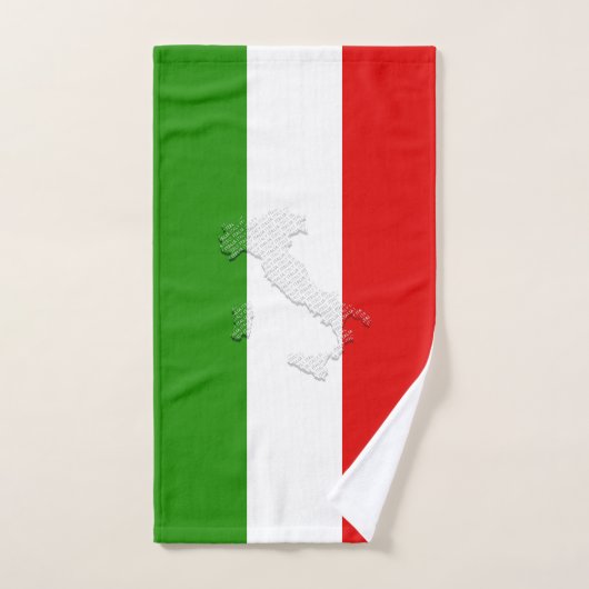 Italiaanse vlag bad handdoek (Handdoek)