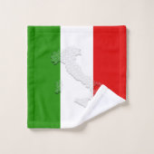 Italiaanse vlag bad handdoek (Wasdoekje)