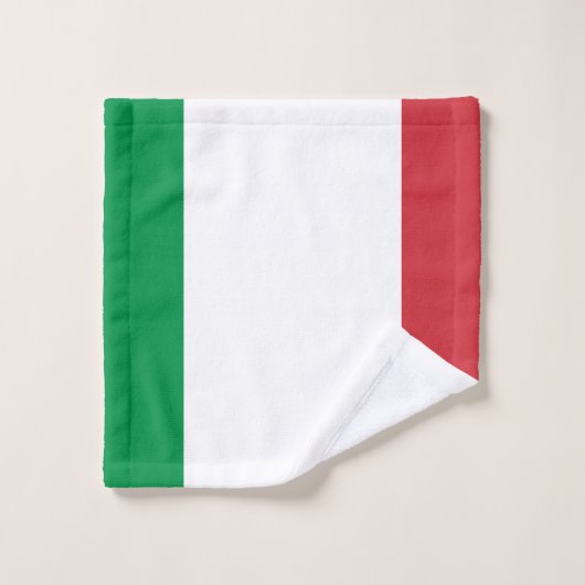 Italiaanse vlag bad handdoek (Wasdoekje)