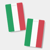 Italiaanse vlag badge (Voor- en achterkant)