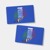 Italiaanse vlag badge (Voor- en achterkant)