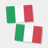 Italiaanse vlag badge (Voor- en achterkant)