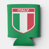 Italiaanse vlag/badge blikjeskoeler (Achterkant)