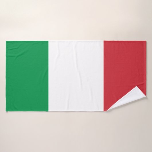 Italiaanse vlag badhanddoek (Badhanddoek)