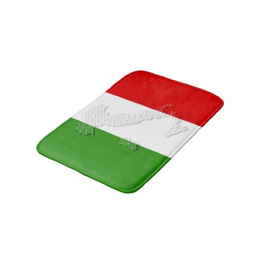 Italiaanse vlag badmat (Gekanteld)