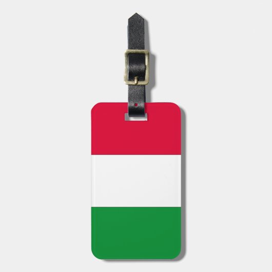Italiaanse vlag bagagelabel (Voorkant verticaal)