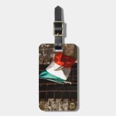 Italiaanse vlag bagagelabel (Voorkant verticaal)