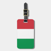 Italiaanse vlag bagagelabel (Voorkant verticaal)