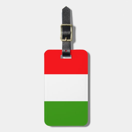 Italiaanse vlag bagagelabel (Voorkant verticaal)