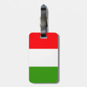 Italiaanse vlag bagagelabel (Achterkant verticaal)