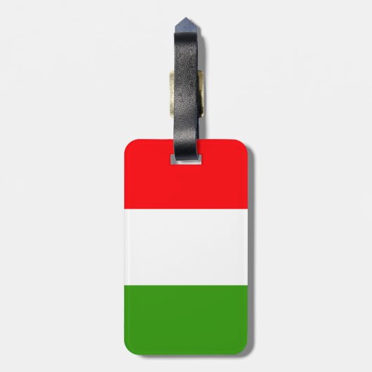 Italiaanse vlag bagagelabel (Achterkant verticaal)