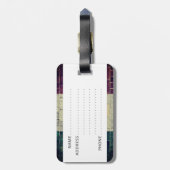  Italiaanse vlag Bagagelabel (Achterkant verticaal)