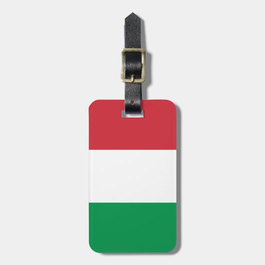 Italiaanse vlag bagagelabel (Voorkant verticaal)