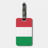 Italiaanse vlag bagagelabel (Achterkant verticaal)