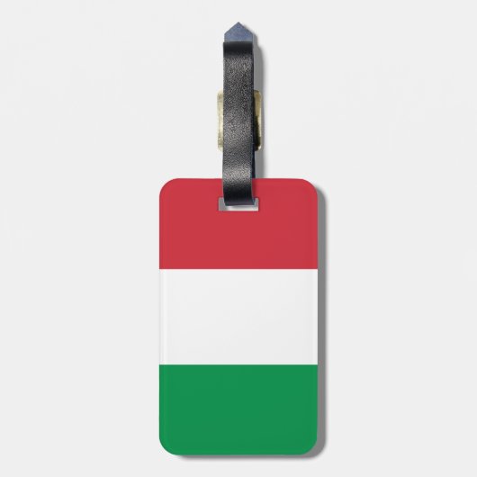 Italiaanse vlag bagagelabel (Achterkant verticaal)