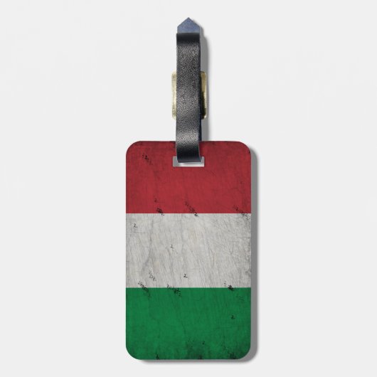 italiaanse vlag bagagelabel (Achterkant verticaal)