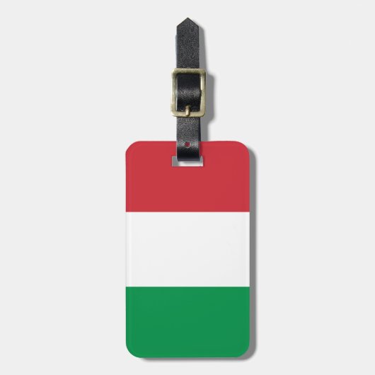 Italiaanse vlag bagagelabel (Voorkant verticaal)