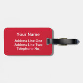 Italiaanse vlag bagagelabel (Achterkant horizontaal)