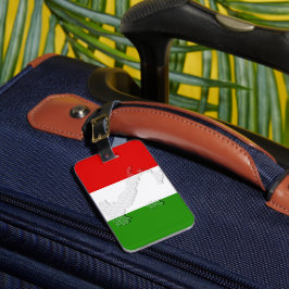 Italiaanse vlag bagagelabel
