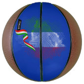 Italiaanse vlag basketbal (Verticaal)