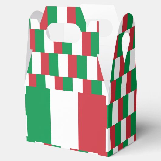 Italiaanse vlag bedankdoosjes (Geopend)