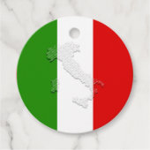 Italiaanse vlag bedankjes labels (Voorkant)