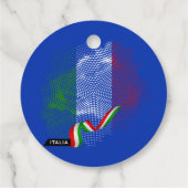 Italiaanse vlag bedankjes labels (Achterkant)