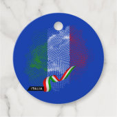 Italiaanse vlag bedankjes labels (Voorkant)
