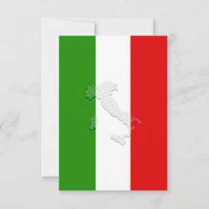 Italiaanse vlag bedankkaart
