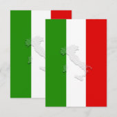 Italiaanse vlag bedankkaart (Voorkant / Achterkant)