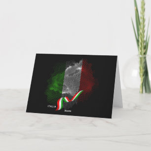 Italiaanse vlag bedankkaart